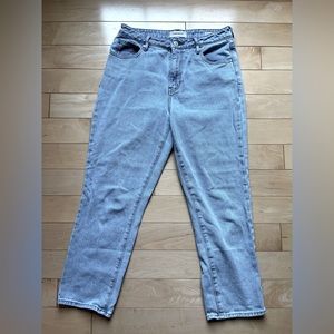 Pacsun mom Jean light wash straight leg high rise jeans size 28